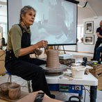 Clay Loft 2019, demonstration by Ruthanne Tudball